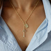attack on titan wings of freedom gold necklace