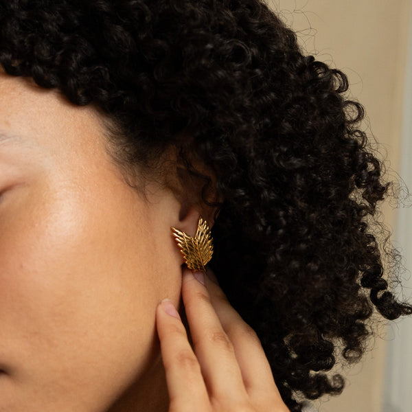 attack on titan gold earring