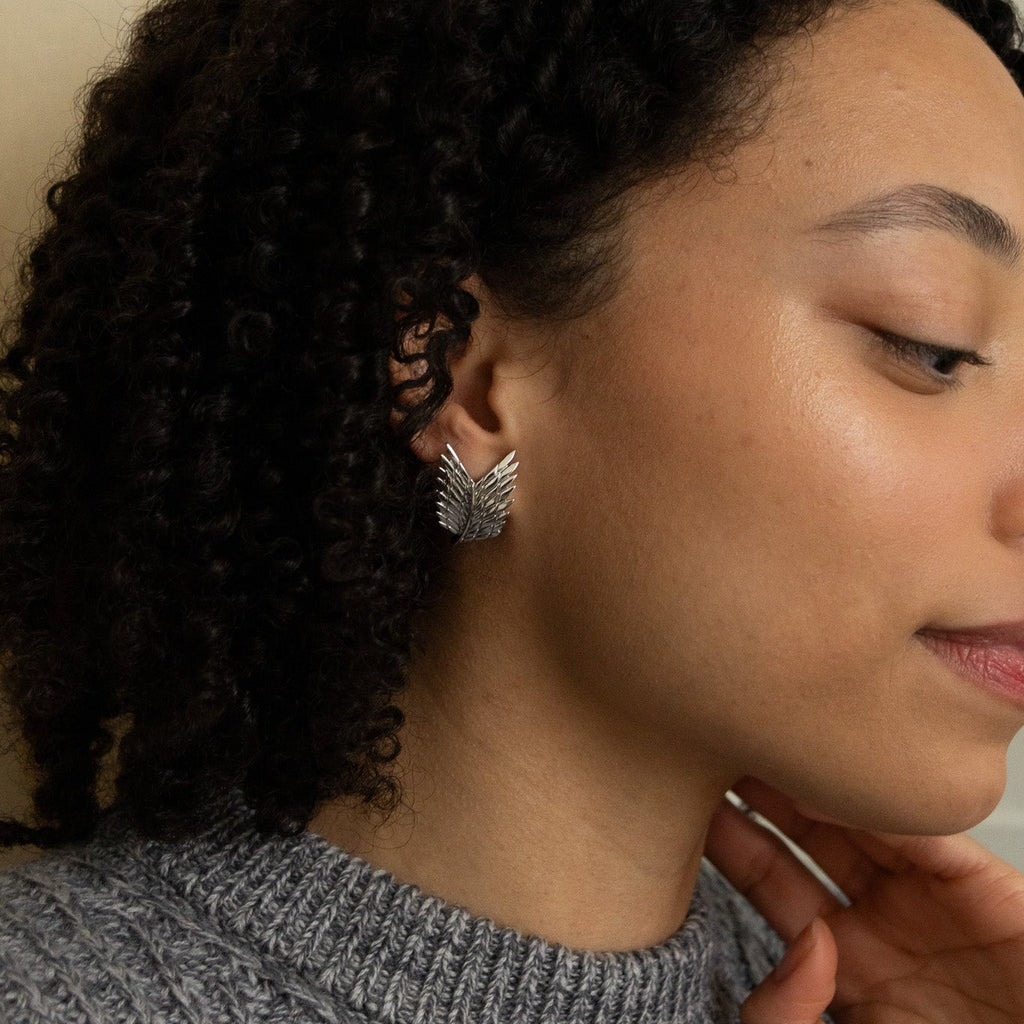 attack on titan silver earring 