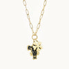 black clover black bulls necklace with 5 leaf clover