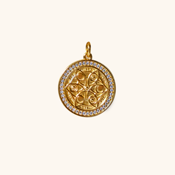 frieren gold magic circle jewelry necklace