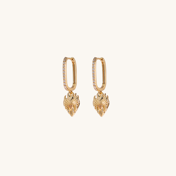demon slayer rengoku earrings