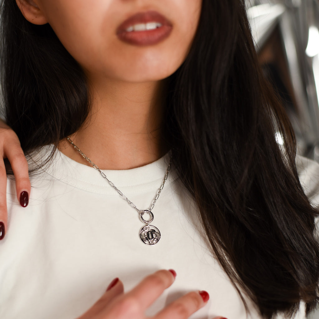 demon slayer silver hashira obanai necklace