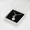 tengen uzui flashy necklace in silver in jewelry box